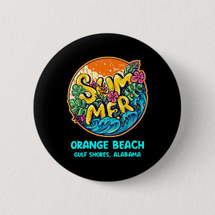 Orange Beach Gulf Shores Alabama Summer Vacation S 6 Cm Round Badge