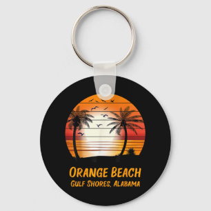 Orange Beach Gulf Shores Alabama Vintage Sunset Re Key Ring