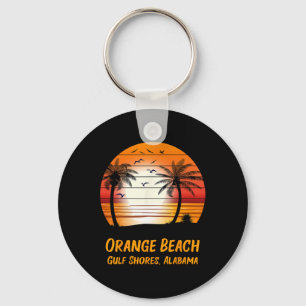 Orange Beach Gulf Shores Alabama Vintage Sunset Re Key Ring
