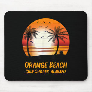 Orange Beach Gulf Shores Alabama Vintage Sunset Re Mouse Mat