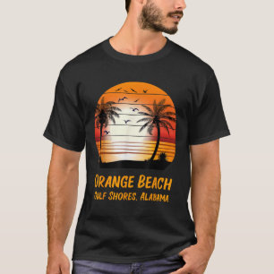 Orange Beach Gulf Shores Alabama Vintage Sunset Re T-Shirt