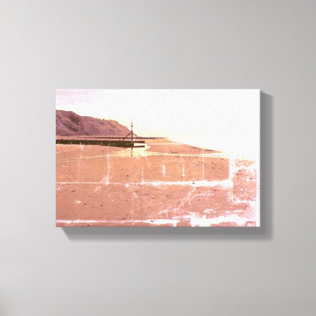 Orange Beach in Mundesley, UK by Alexandra Cook Canvas Print (Front)