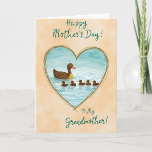 Orange Beak Mothers Day Card