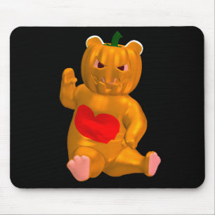 Orange Bear Mouse Mat