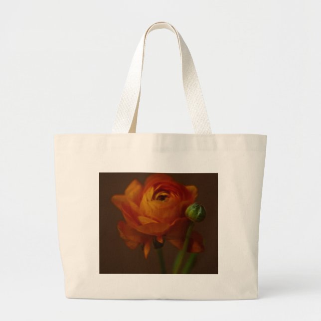 Orange Beauty Large Tote Bag (Front)