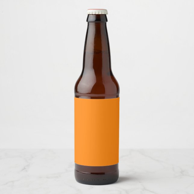 Orange Beer Bottle Label (Front)