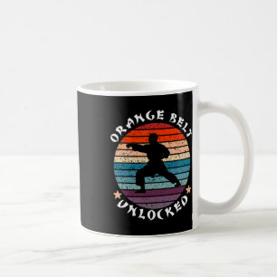 Orange Belt Level Unlocked Achievement Karate Keep Coffee Mug