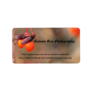 orange berries label