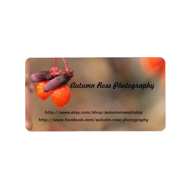 orange berries label (Front)