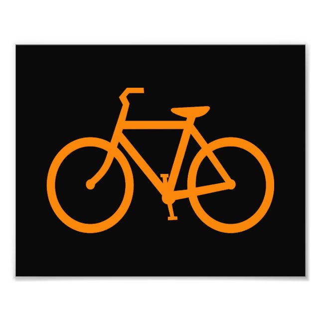 Orange Bike Photo Print (Front)