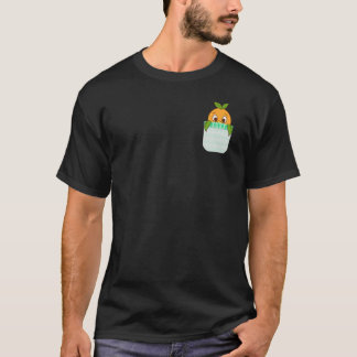 Orange Bird Pocket Print .png T-Shirt