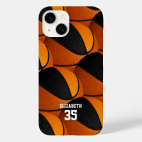 orange black basketball team colours girls boys