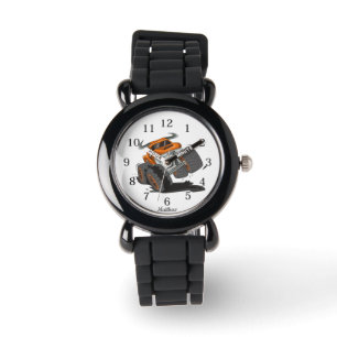 Orange Black Boys' Monster Truck Custom Name  Watch