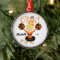 Orange & Black Cheer Blonde Cheerleader Ornament