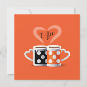 Orange + Black Coffee Colour or We Belong Together Holiday Card