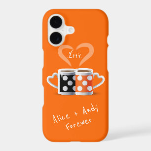 Orange + Black Coffee Colour Trendy Design POP ART