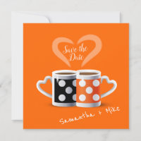 Orange + Black Coffee Colour Trendy Design POP ART