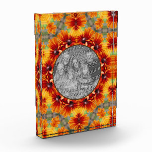 Orange Black Eyed Susan Daisy Add Your      Photo Block