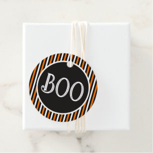 Orange & Black Halloween Carnaval Magic Favour Tags