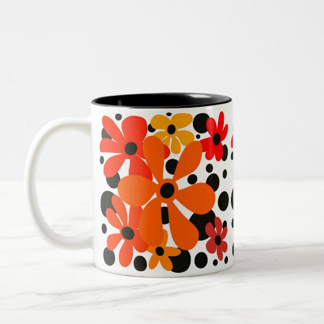 Orange & black mug (Left)