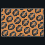 Orange Black Pattern Black Lips Halloween party Tissue Paper<br><div class="desc">Cool Black and orange Halloween tissue paper.

Fun party supplies,  decorations and disposable accessories for costume party,  halloween,  scary,  fright,  frightening,  trick or treat,  night gathering,  bbq,  dinner,  birthday,  wedding.

Change the quantity to get the cheapest bulk price.</div>