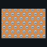 Orange Black Pattern skull Halloween party Tissue Paper<br><div class="desc">Cool Black and orange Halloween tissue paper.

Fun party supplies,  decorations and disposable accessories for costume party,  halloween,  scary,  fright,  frightening,  trick or treat,  night gathering,  bbq,  dinner,  birthday,  wedding.

Change the quantity to get the cheapest bulk price.</div>
