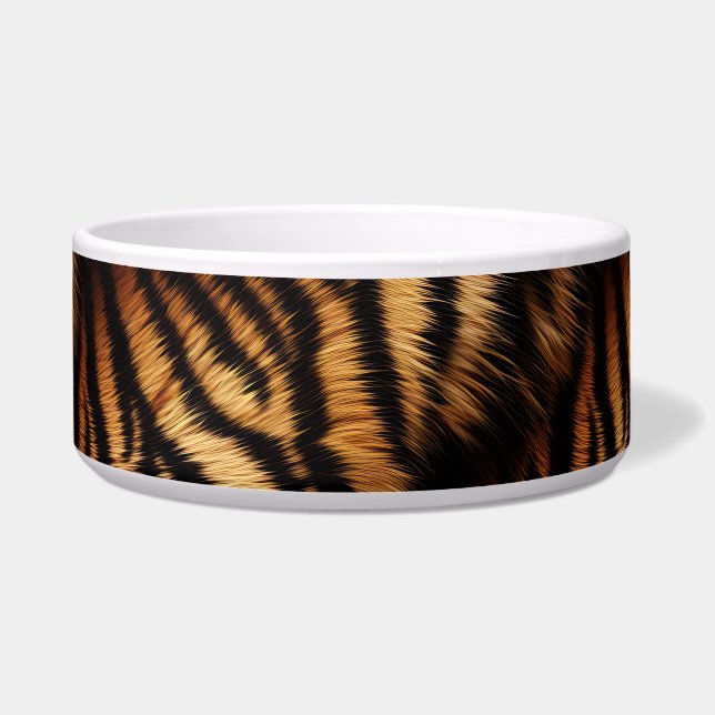 Orange Black Tiger Stripes Animal Print (Front)