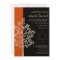 Orange Black Tree of Life Bar Mitzvah Invitations