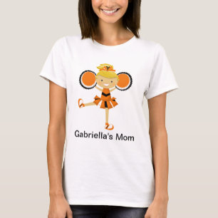 Orange, Black & White Cheerleader T-Shirt