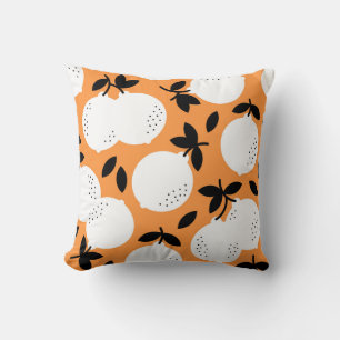 Orange Bliss: Exquisite Fruit Pattern Cushion
