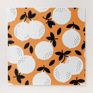 Orange Bliss: Exquisite Fruit Pattern Jigsaw Puzzle