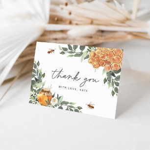 Orange Blossom Honeybee  Thank You Card