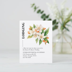 Orange Blossom & Jasmine Blooms Enclosure Card