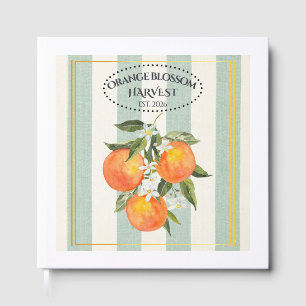 Orange Blossom - Mediterranean Citrus Label Guest Book