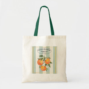Orange Blossom - Mediterranean Citrus Label Tote Bag