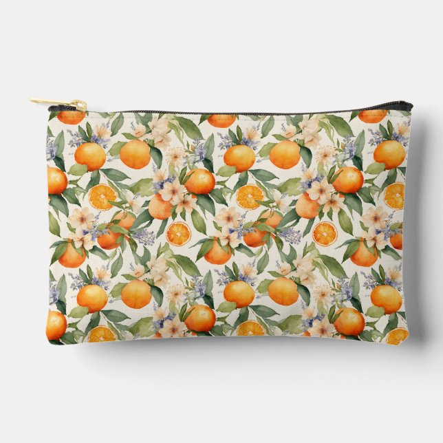 Orange Blossom Pencil Pouch (Front)