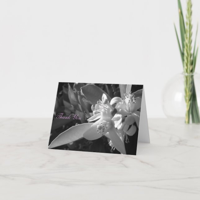 Orange Blossom Thank You Card (Front)