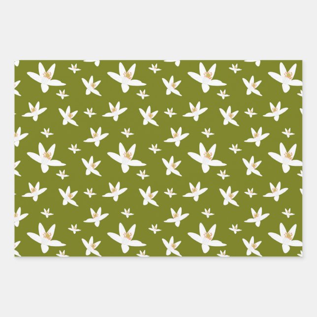Orange Blossom Wrapping Sheets (Front)