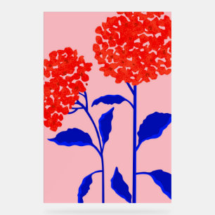 Orange Blossoms Acrylic Sign