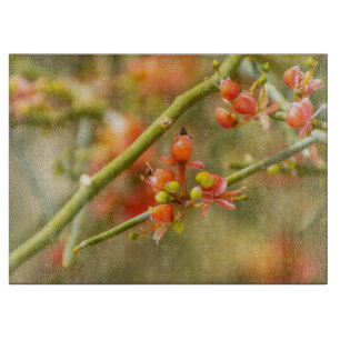 Orange blossoms cutting board