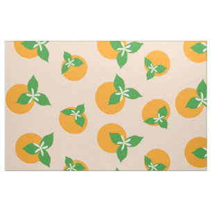 Orange Blossoms Fabric