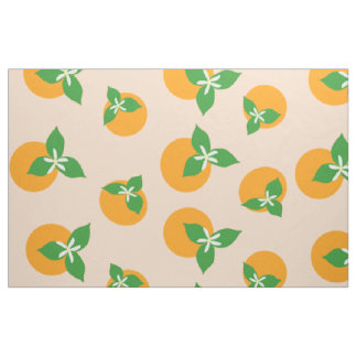 Orange Blossoms Fabric