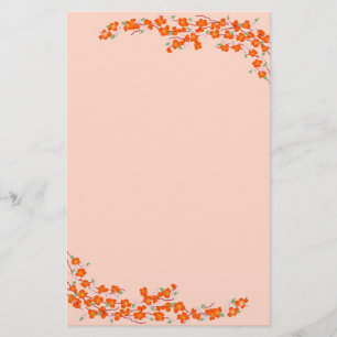 Orange Blossoms Stationery