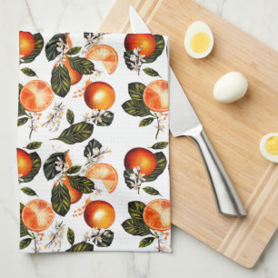 Orange Blossoms Tea Towel