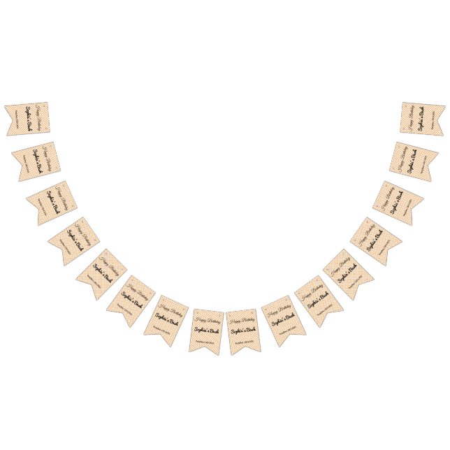 Orange & Blue Geometric Diamond Pattern Wallpaper Bunting (All)