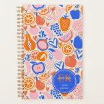 Orange Blue Monogram Fruits Vegetables  Planner<br><div class="desc">The Orange Blue Monogram Fruits Vegetables Planner is a cheerful and practical way to stay organised. Featuring a vibrant design of orange and blue fruits and vegetables, this planner brightens your day while keeping your schedule in check. The customisable monogram adds a personal touch, making it uniquely yours or a...</div>