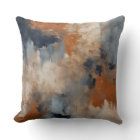 Orange Blue Navy Distressed Abstract