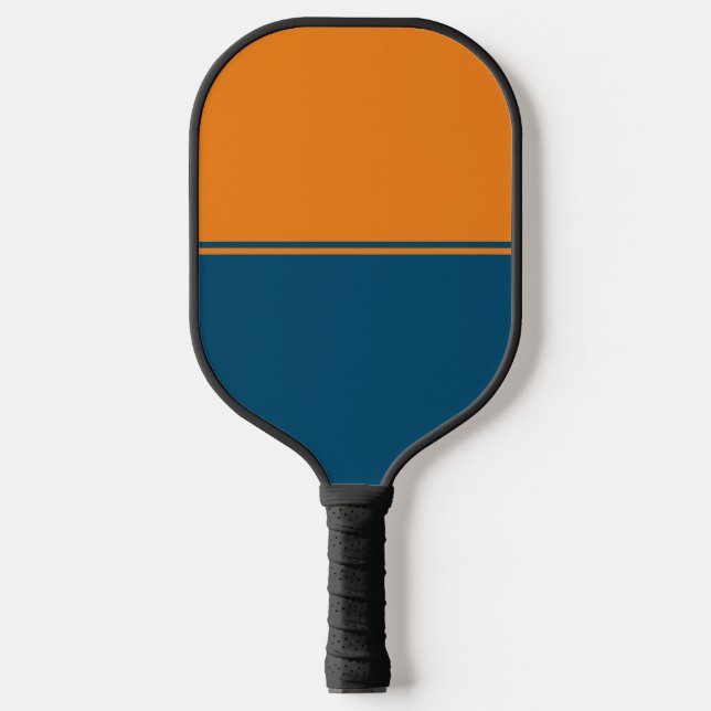 Orange & Blue Pickleball Paddle  (Front)