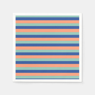 Orange & Blue Stripes napkins