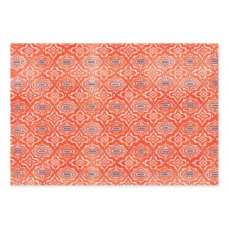 Orange Boho Repeat Pattern Wrapping Paper - Aztec 